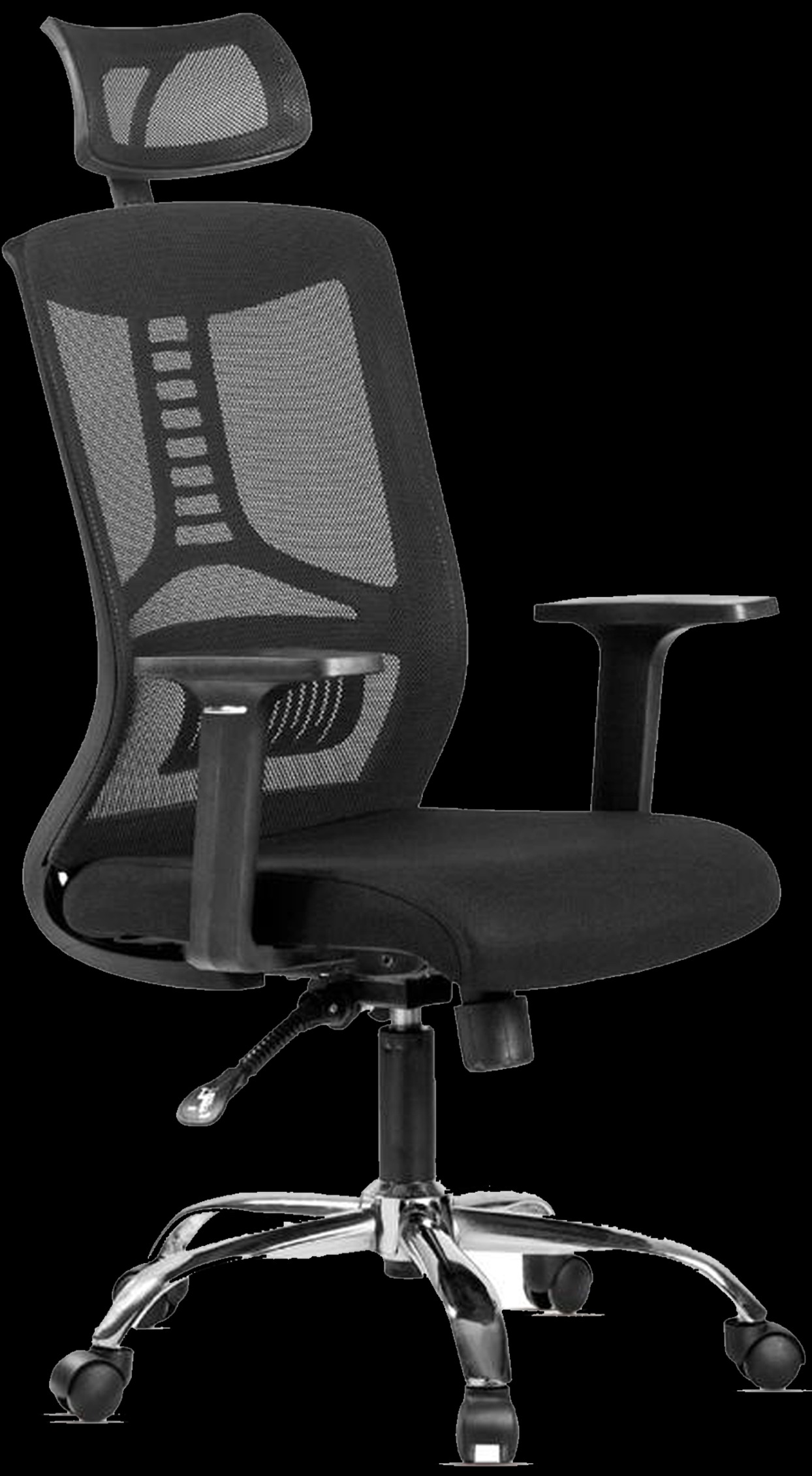 كرسي مكتب ظهر شبك بهيدرولك نجمه استنلس