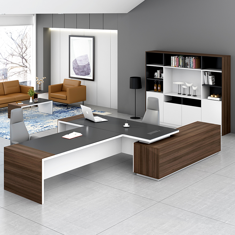 مكتب مدير مودرن فاخر مصنع من خشب MDF اسبانى عاليه الجوده - الصورة 2