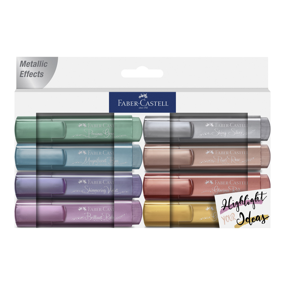 Faber-Castell Metallic Textliner 8 Colors 154625/8