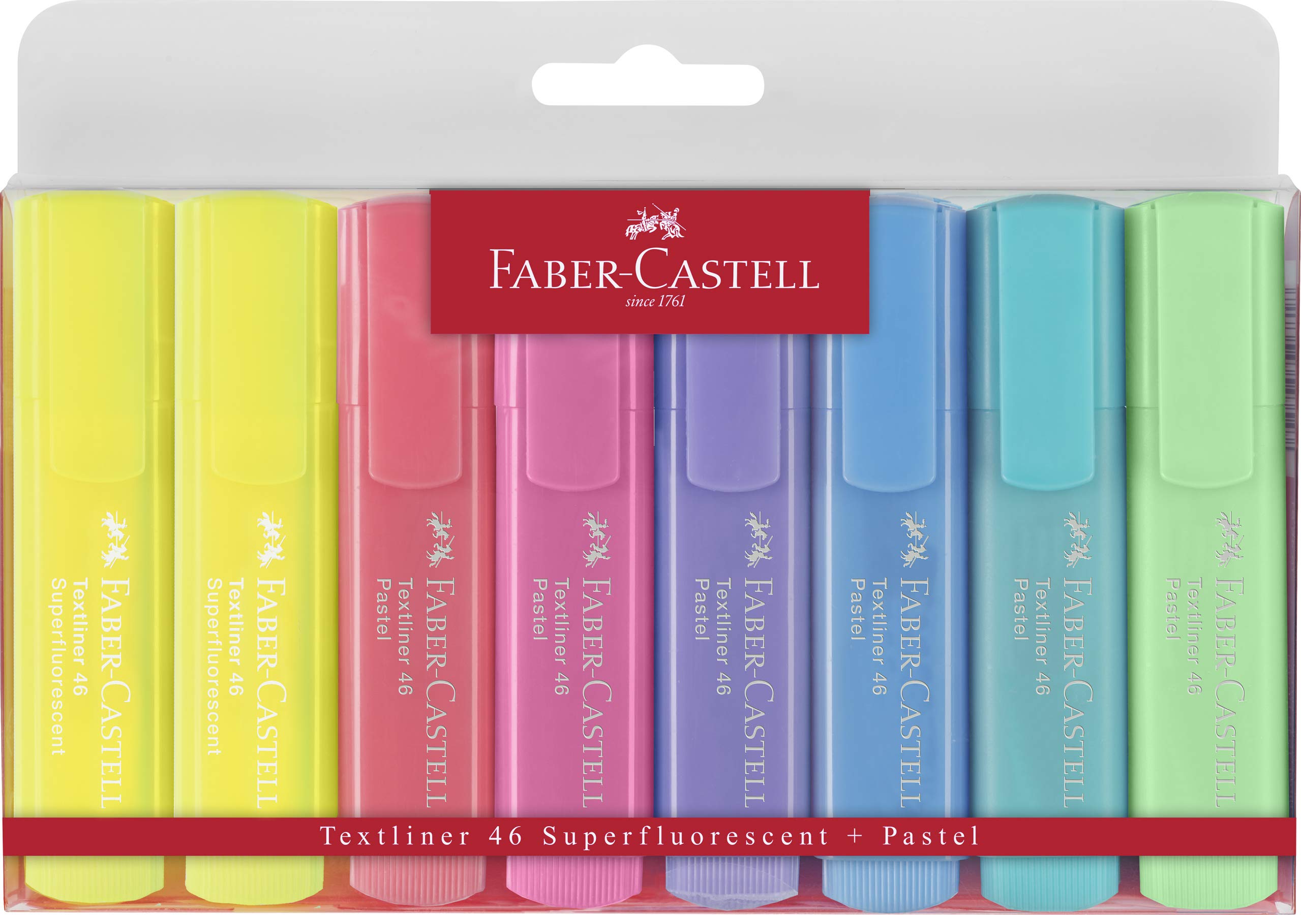 Faber-Castell Highlighter Textliner 46 Superfluorescent+ Pastel Wallet 8 154681