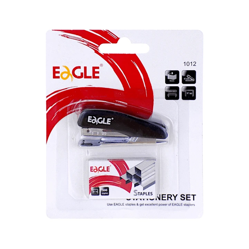 Eagle Stationery Set 8 Sheet 1012+Steples 10