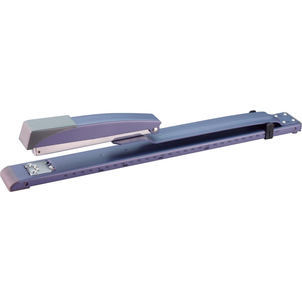 Eagle Long-Arm Metal Stapler Adjustable Paper Guide & Integrated Ruler 10 Sheet S6010B