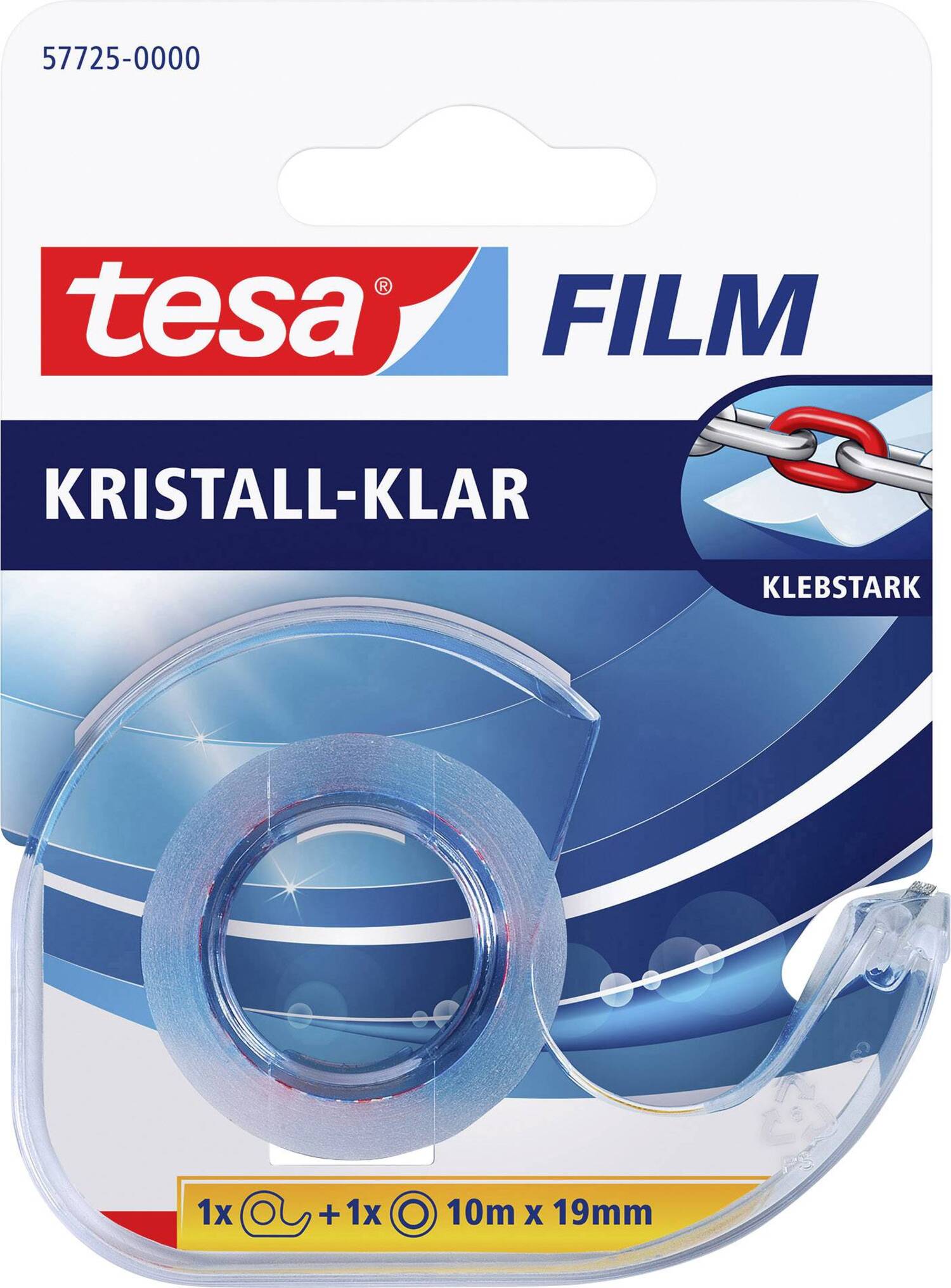 Tesa Desk Tape Dispenser Tesafilm Transparent 10M * 19Mm No.57725