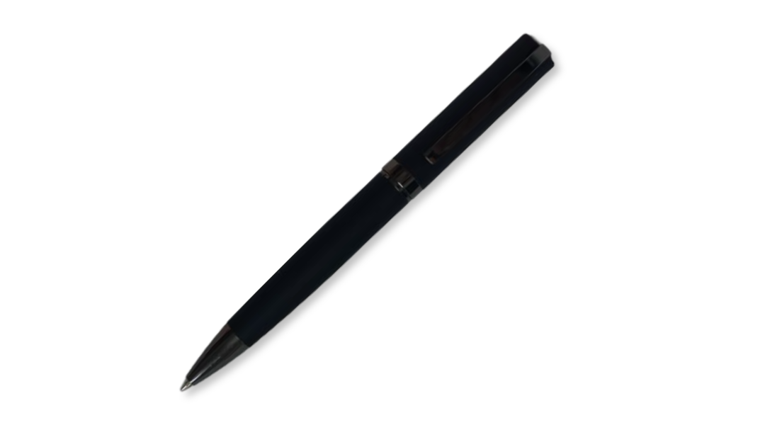 Blue Ballpoint Pen, Metal Twist Body, Black, No. Mp 95 - 1619
