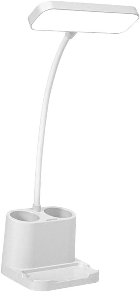 Desk Lamp With Arm And Moving Head,, Rechargeable + White Led Pen Cup, Number Lamp - 24 - 1645 - Qp-2209-C